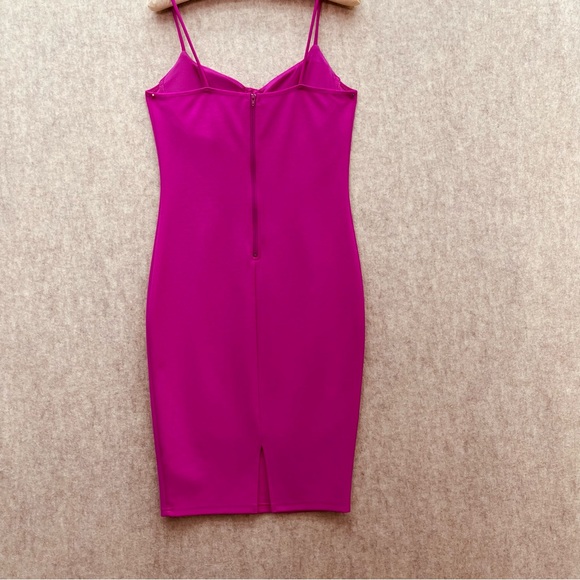 Women's Spaghetti Strap Bodycon Scuba Cocktail Dress L Juniors - Picture 3 of 6